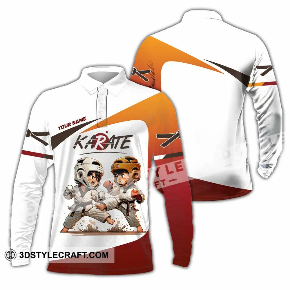 Unisex Shirt - Custom Karate Shirt Long Sleeve Polo / S T-shirt