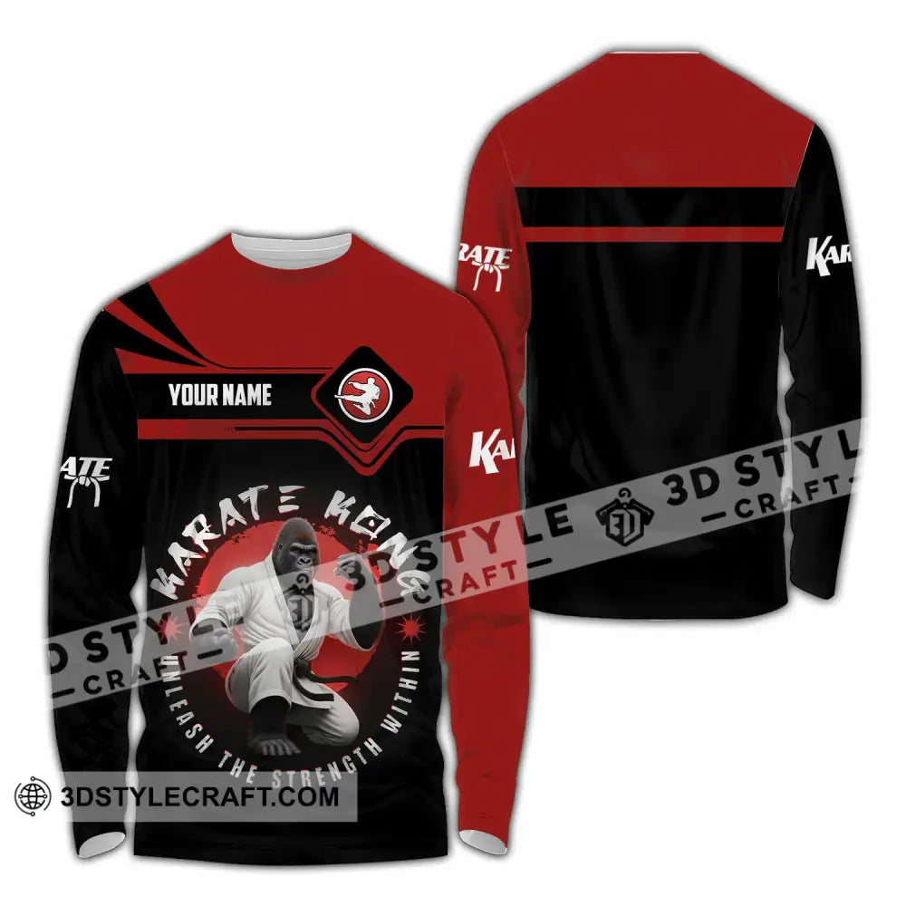 Unisex Shirt Custom Karate Shirt Long Sleeve Shirt / S T shirt