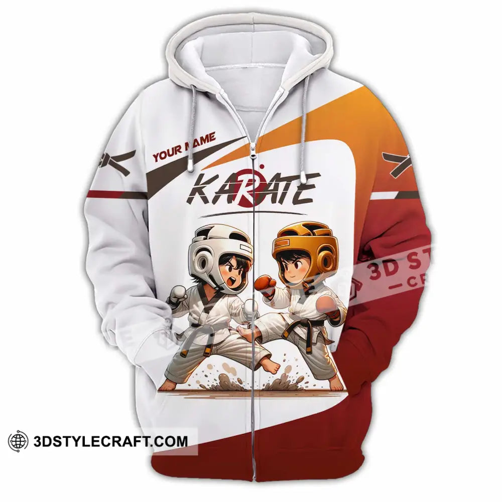 Unisex Shirt - Custom Karate Shirt Zipper Hoodie / S T-shirt