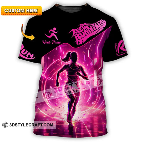 Unisex Shirt - Custom Keep Running 3D Shirt style option 1