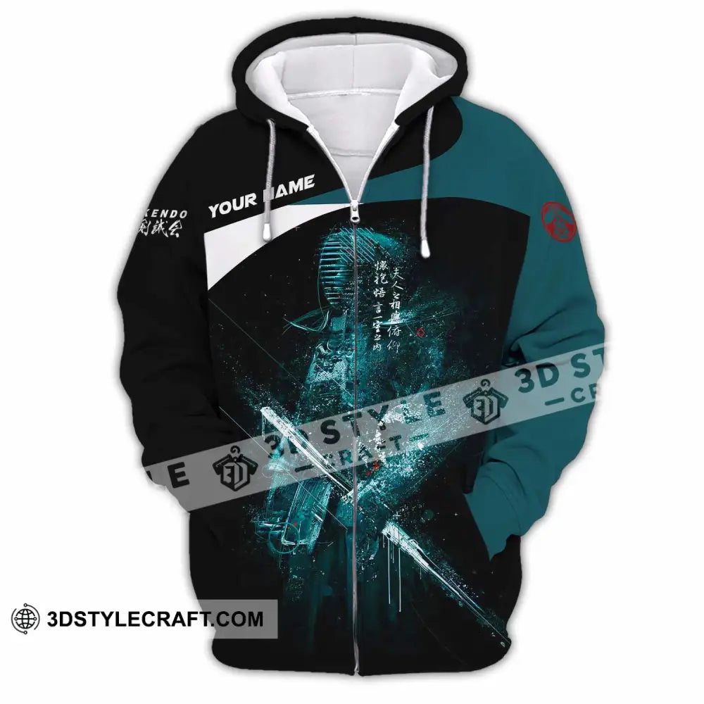 Unisex Shirt Custom Kendo Shirt Zipper Hoodie / S T shirt
