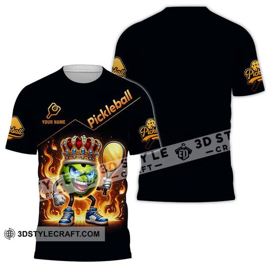 Unisex Shirt - Custom King Of Pickleball, Fire Pickleball Shirt style option 1