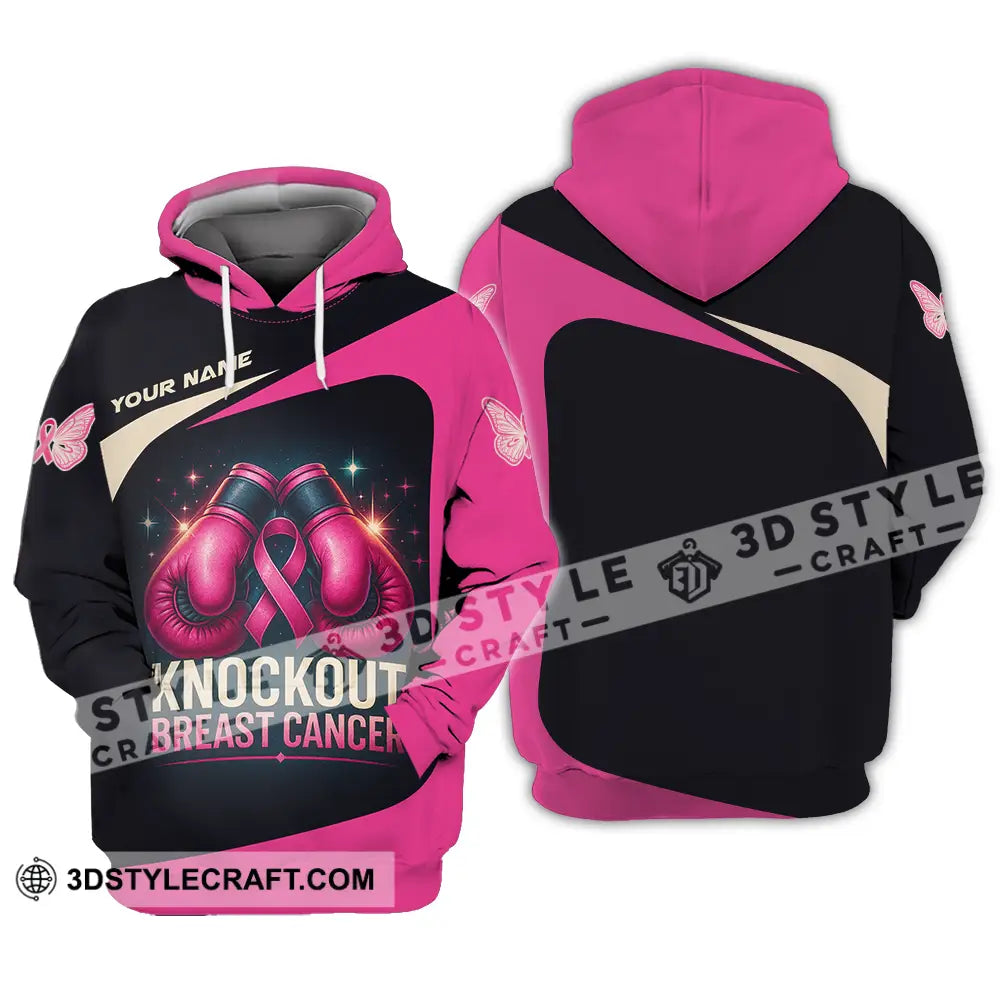 Unisex Shirt Custom Knock Out Breast Cancer Shirt Hoodie / S T shirt