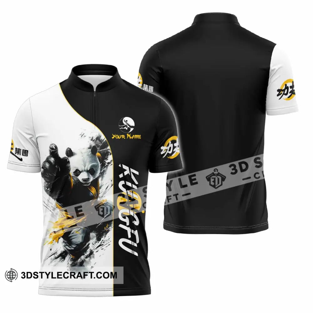 Unisex Shirt - Custom Kungfu Shirt Zipper Polo Shirt / S T-shirt