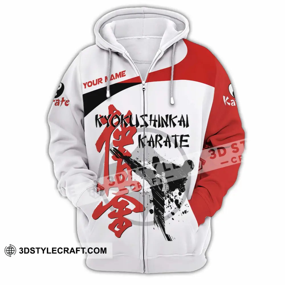 Unisex Shirt - Custom Kyokushin Karate Shirt Zipper Hoodie / S T-shirt