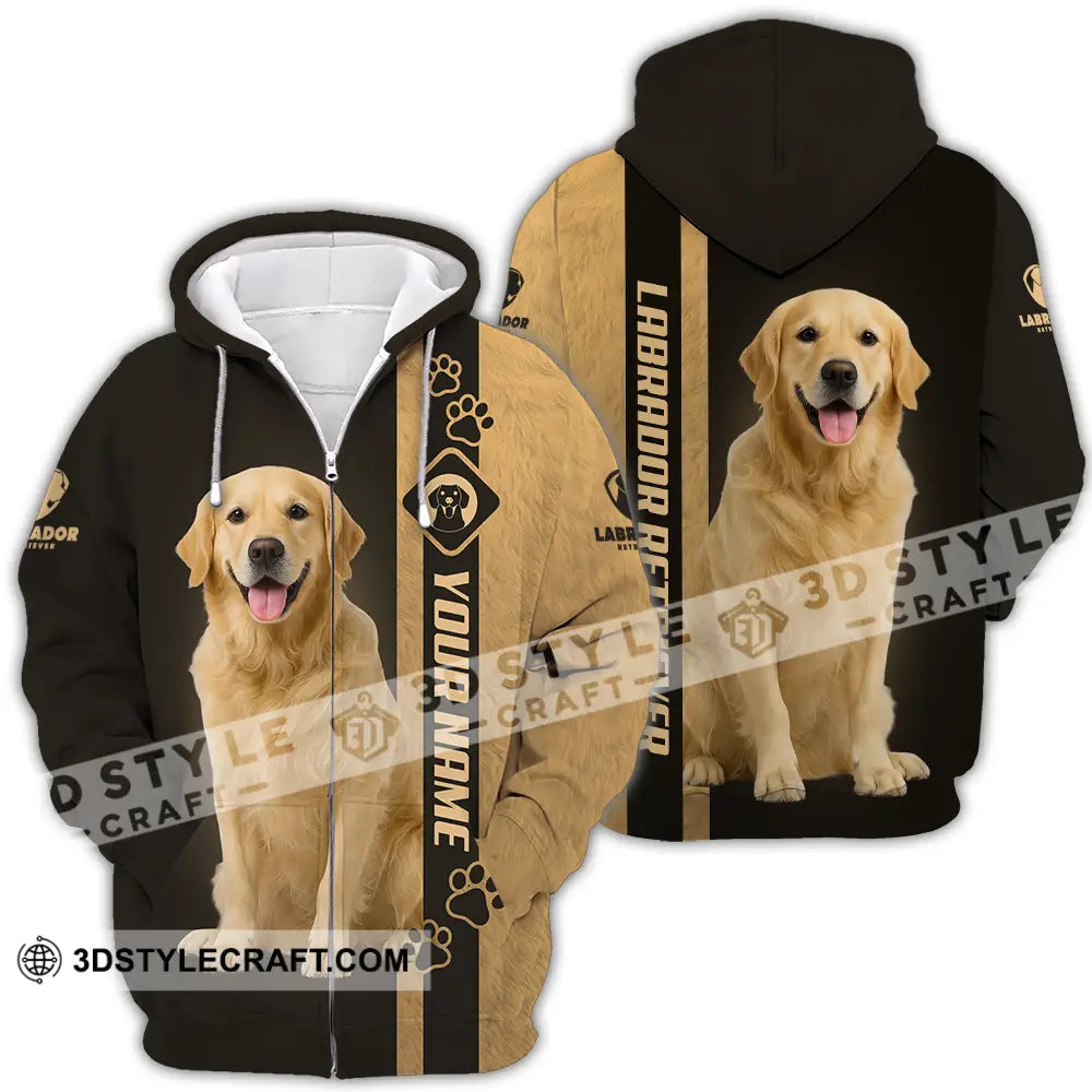 Unisex Shirt - Custom Labrador Retriever Shirt Zipper Hoodie / S T-shirt