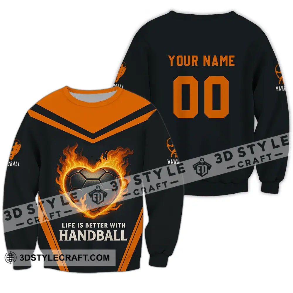 Unisex Shirt - Custom Life Is Better With Handball Shirt Long Sleeve / S T-shirt