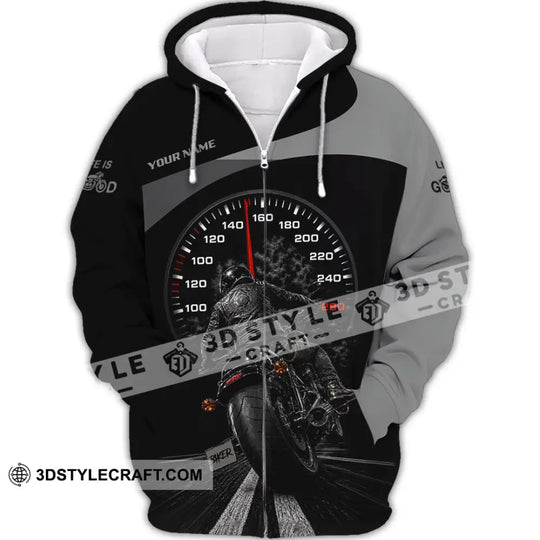 Unisex Shirt - Custom Life Is Good Biker Shirt style option 4