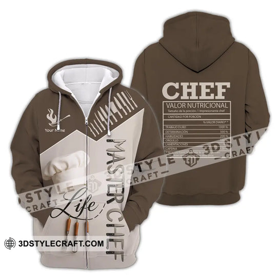 Unisex Shirt - Custom Life Of Master Chef Valor Nutricional Shirt style option 2
