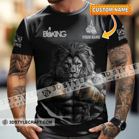 Unisex Shirt - Custom Lion Boxing Lover Sport Shirt style option 1