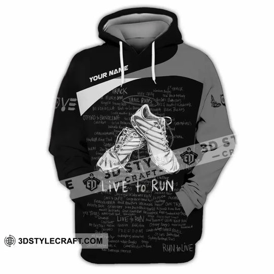 Unisex Shirt - Custom Live To Run 3D Shirt style option 3