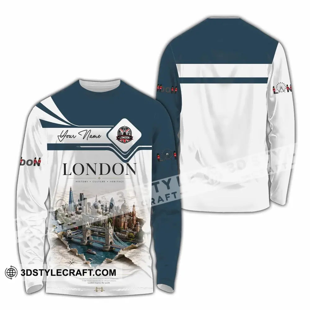 Unisex Shirt - Custom London Shirt - Long Sleeve Shirt / S - T-shirt