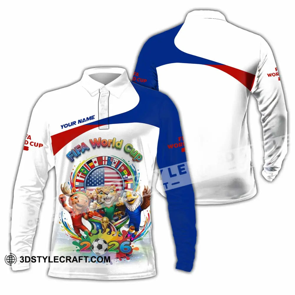 Unisex Shirt - Custom Fifa World Cup 2026 Shirt - Long Sleeve Polo / S - T-shirt