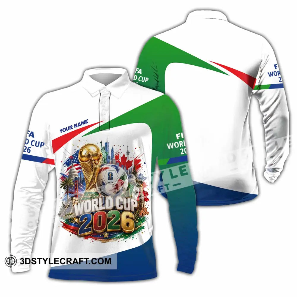 Unisex Shirt - Custom World Cup 2026 Shirt - Long Sleeve Polo / S - T-shirt