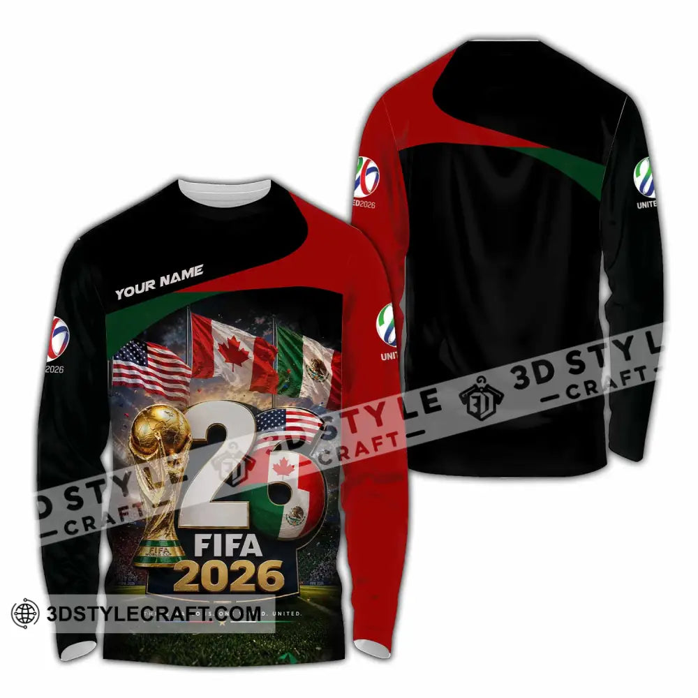 Unisex Shirt - Custom World Cup 2026 Shirt - Long Sleeve Shirt / S - T-shirt