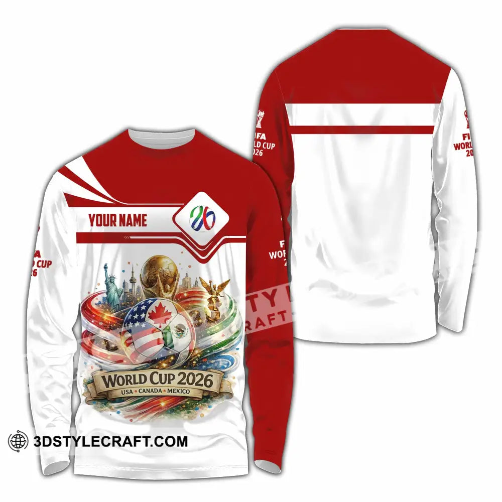 Unisex Shirt - Custom World Cup 2026 Shirt - Long Sleeve Shirt / S - T-shirt