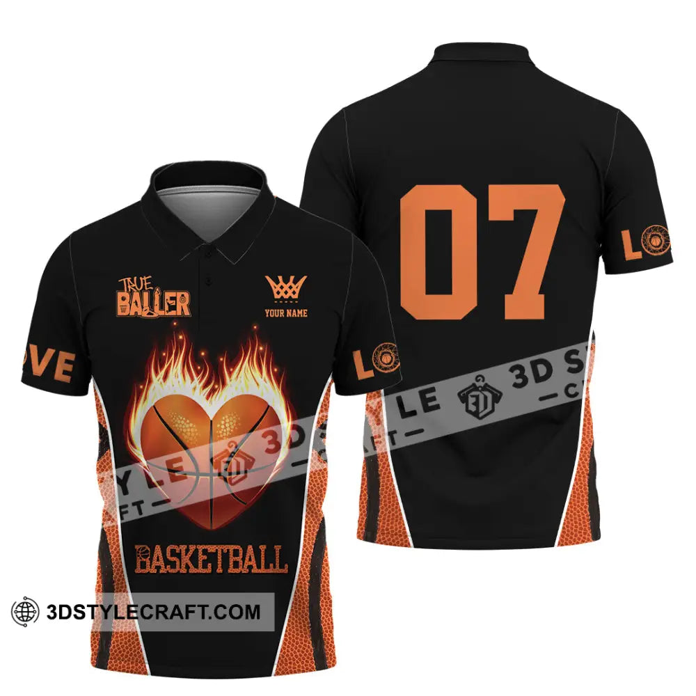 Unisex Shirt - Custom Love Basketball Shirt Polo Shirt / S T-shirt