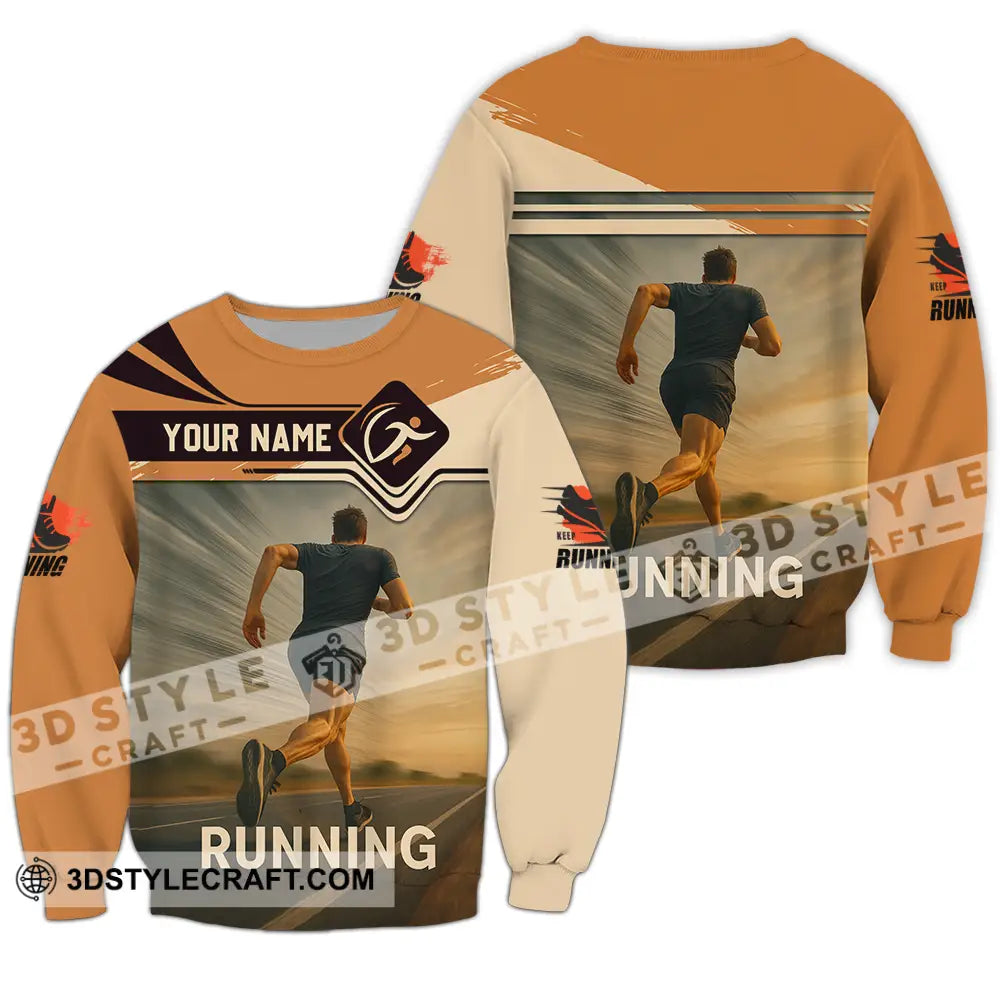 Unisex Shirt - Custom Love Running Shirt Long Sleeve / S T-shirt