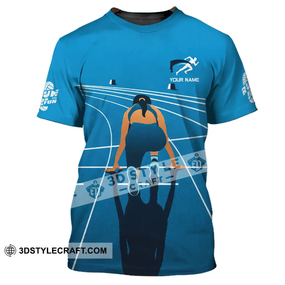 Unisex Shirt - Custom Love Running Sport Shirt T-Shirt / S T-shirt