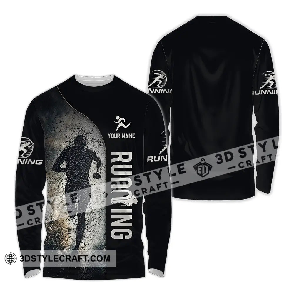 Unisex Shirt - Custom Marathon Running Lover Sport Shirt Long Sleeve Shirt / S T-shirt