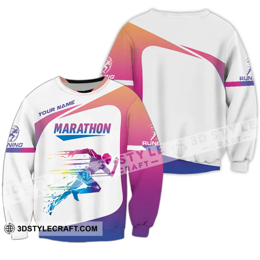 Unisex Shirt - Custom Marathon Running Lover Sport Shirt Long Sleeve / S T-shirt