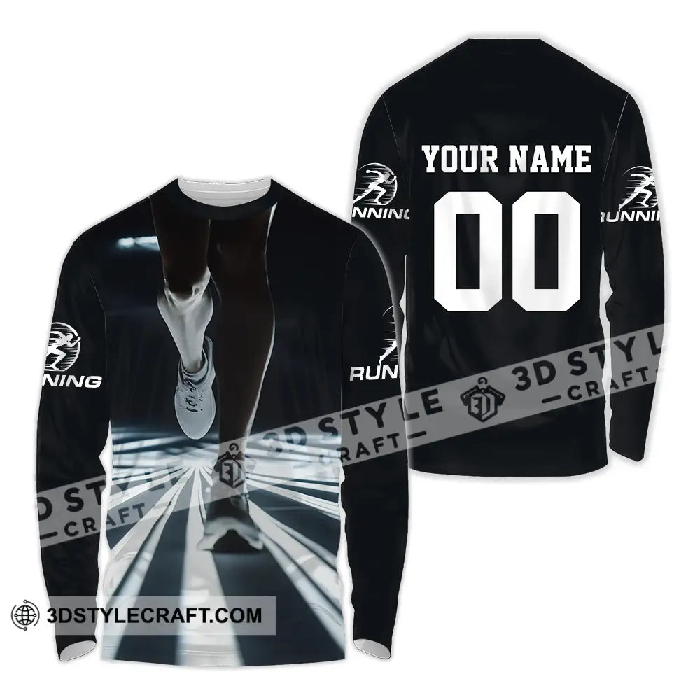 Unisex Shirt - Custom Marathon Running Lover Sport Shirt Long Sleeve Shirt / S T-shirt