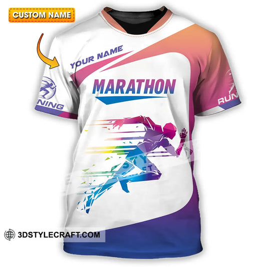 Unisex Shirt - Custom Marathon Running Lover Sport Shirt T-shirt