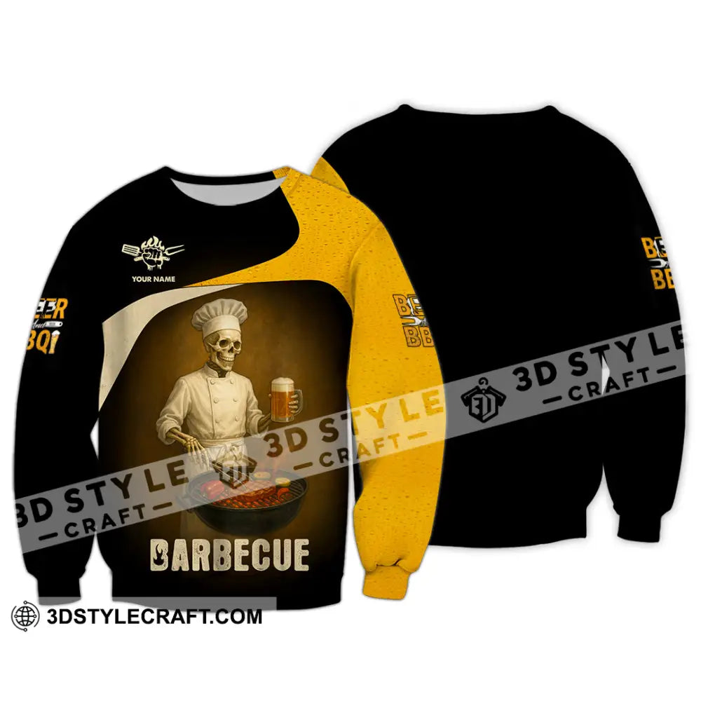 Unisex Shirt - Custom Master Chef Barbecue Shirt Long Sleeve / S T-shirt