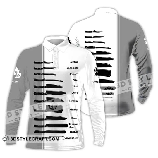 Unisex Shirt - Custom Master Chef Knife Collection Shirt style option 3