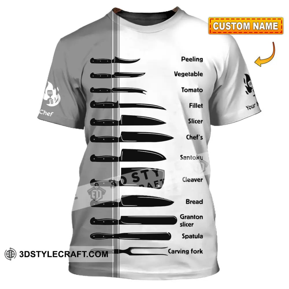 Unisex Shirt - Custom Master Chef Knife Collection Shirt T-shirt