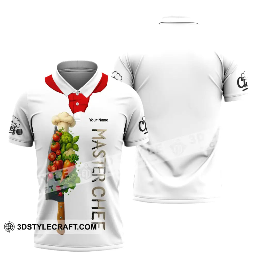 Unisex Shirt - Custom Master Chef Shirt Polo Shirt / S T-shirt