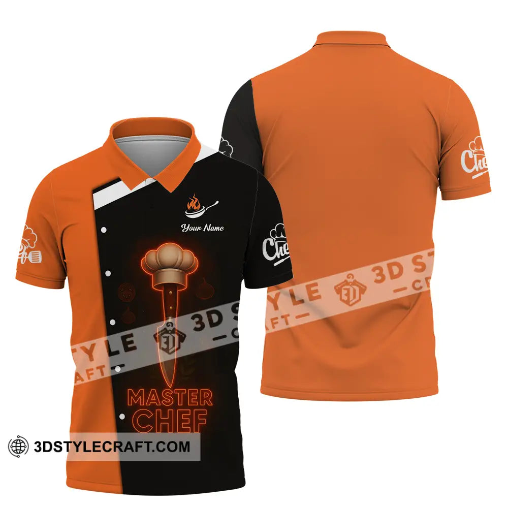 Unisex Shirt Custom Master Chef Shirt Polo Shirt / S T shirt