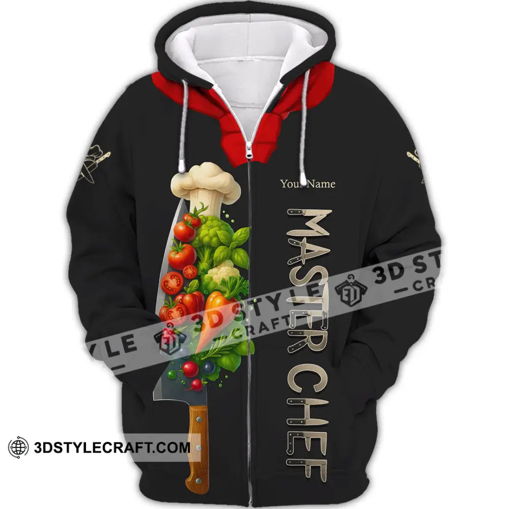 Unisex Shirt - Custom Master Chef Shirt Zipper Hoodie / S T-shirt