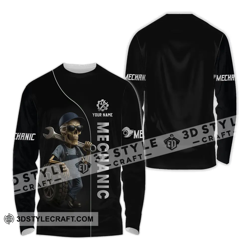 Unisex Shirt Custom Mechanic Shirt Long Sleeve Shirt / S T shirt