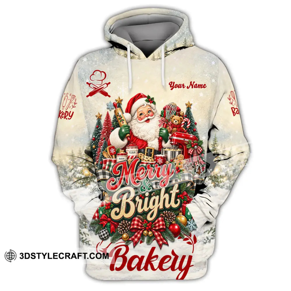 Unisex Shirt - Custom Merry Bright Bakery Shirt - Hoodie / S - T-shirt