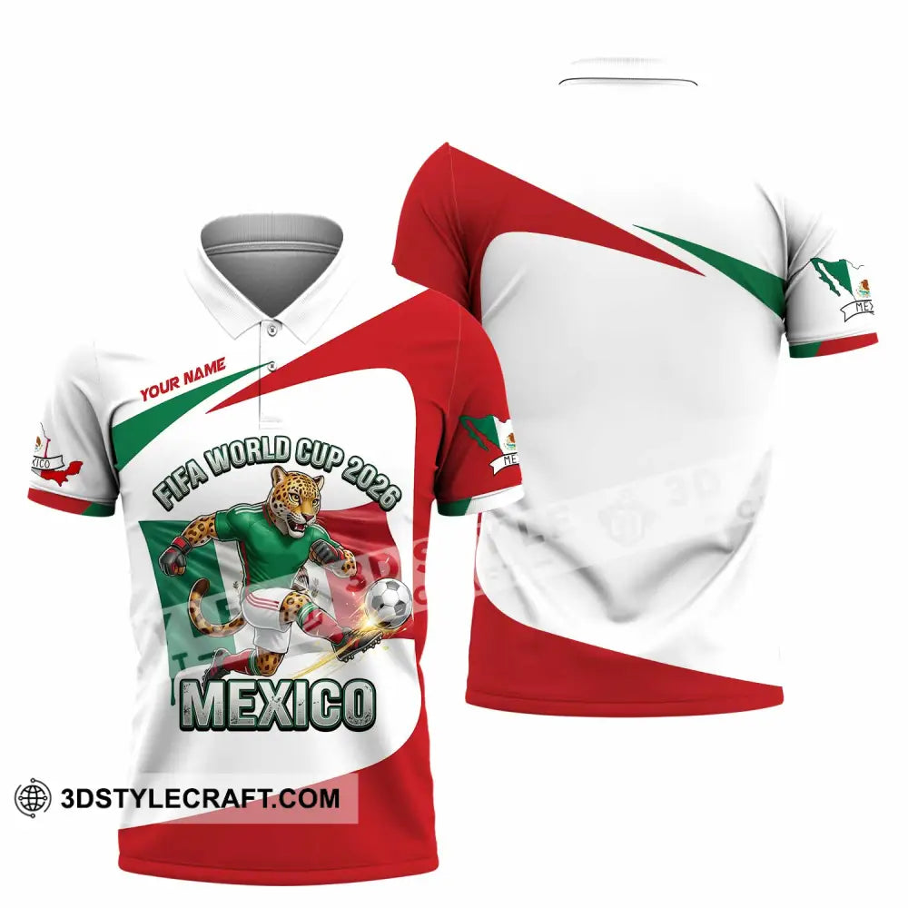 Unisex Shirt - Custom Mexico Fifa World Cup 2026 3D Shirt Polo Shirt / S T-shirt