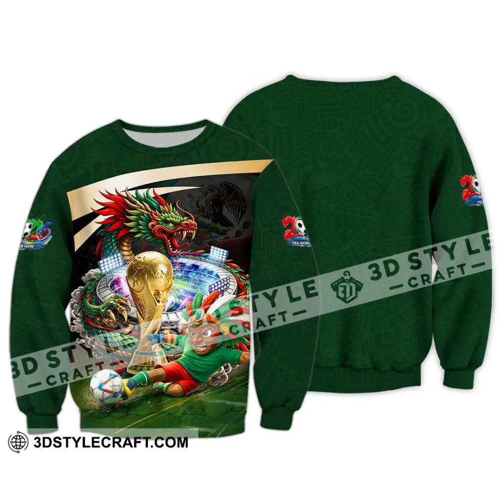 Unisex Shirt - Custom Mexico FIFA World Cup 2026 3D Shirt Long Sleeve / S T-shirt