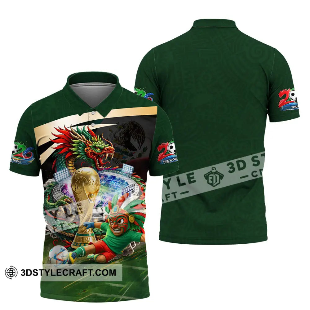 Unisex Shirt - Custom Mexico FIFA World Cup 2026 3D Shirt Polo Shirt / S T-shirt