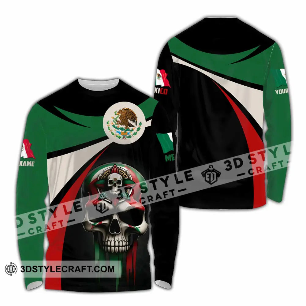 Unisex Shirt - Custom Mexico Shirt Long Sleeve Shirt / S T-shirt