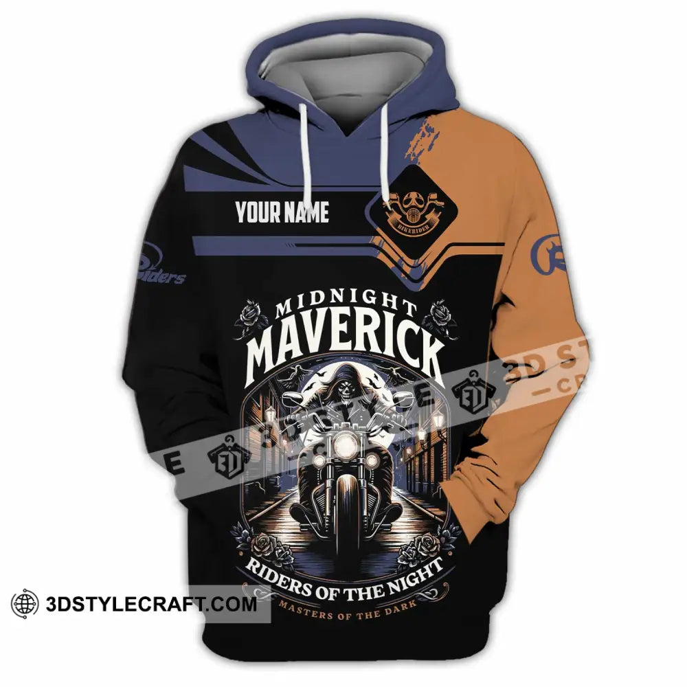 Unisex Shirt - Custom Midnight Maverick Riders Of The Night Shirt Hoodie / S T-shirt