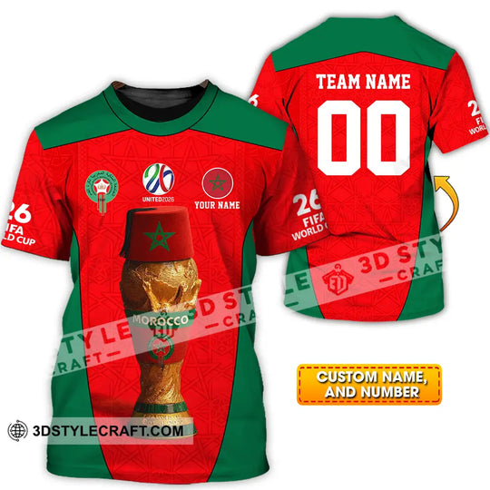 Unisex Shirt - Custom Morocco 3D Shirt style option 1