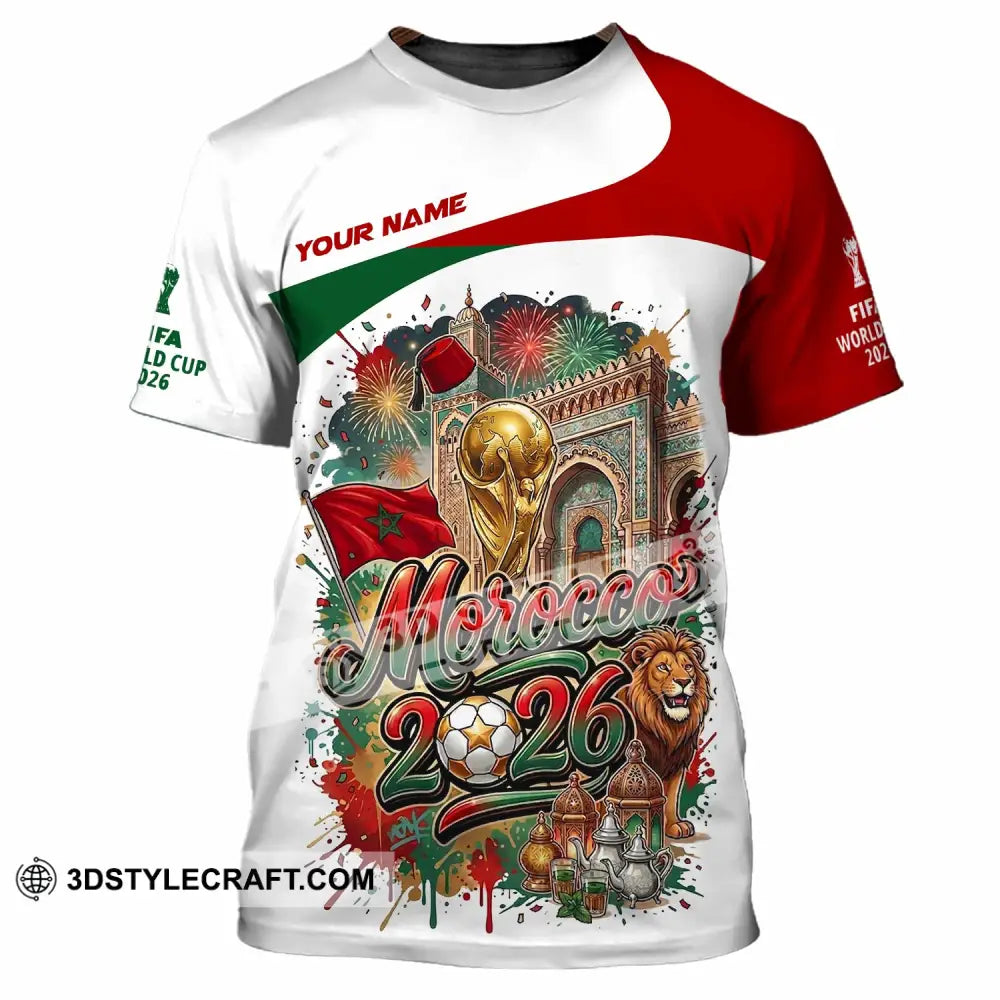 Unisex Shirt - Custom Morocco World Cup 2026 Shirt - T-Shirt / S - T-shirt