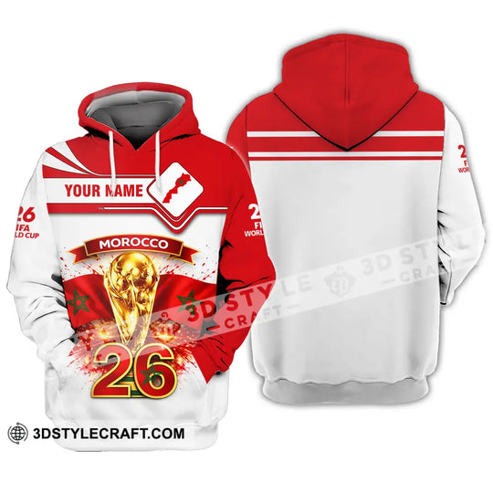 Unisex Shirt - Custom Morocco World Cup 2026 3D Shirt style option 3