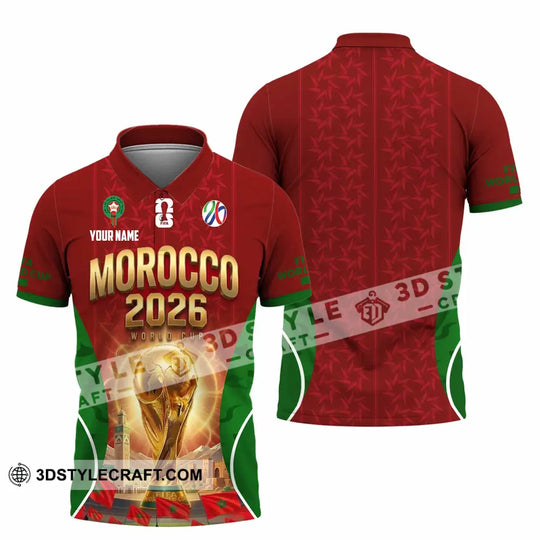 Unisex Shirt - Custom Morocco World Cup 2026 Shirt style option 2