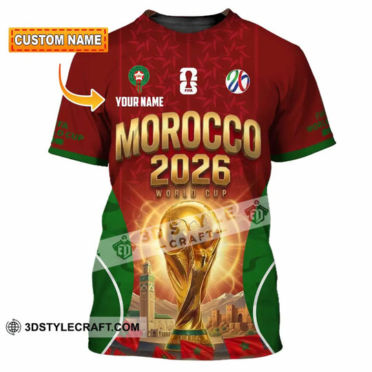 Unisex Shirt - Custom Morocco World Cup 2026 Shirt style option 1