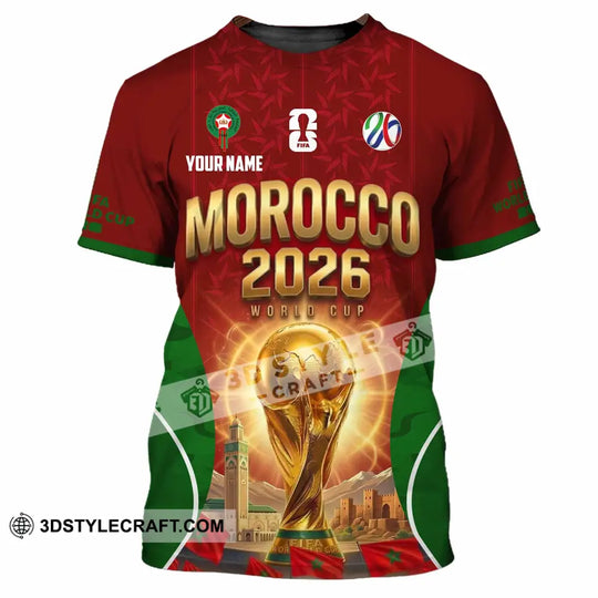 Unisex Shirt - Custom Morocco World Cup 2026 Shirt style option 4