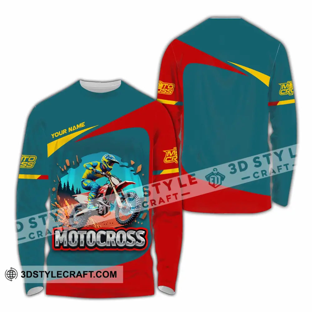 Unisex Shirt - Custom Motocross Shirt Long Sleeve Shirt / S T-shirt
