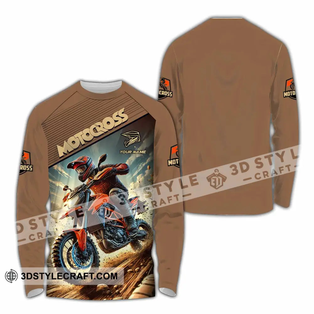 Unisex Shirt - Custom Motocross Shirt Long Sleeve Shirt / S T-shirt