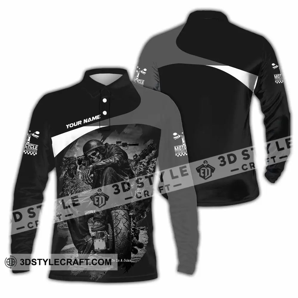 Unisex Shirt - Custom Motorcycle Shirt - Long Sleeve Polo / S - T-shirt
