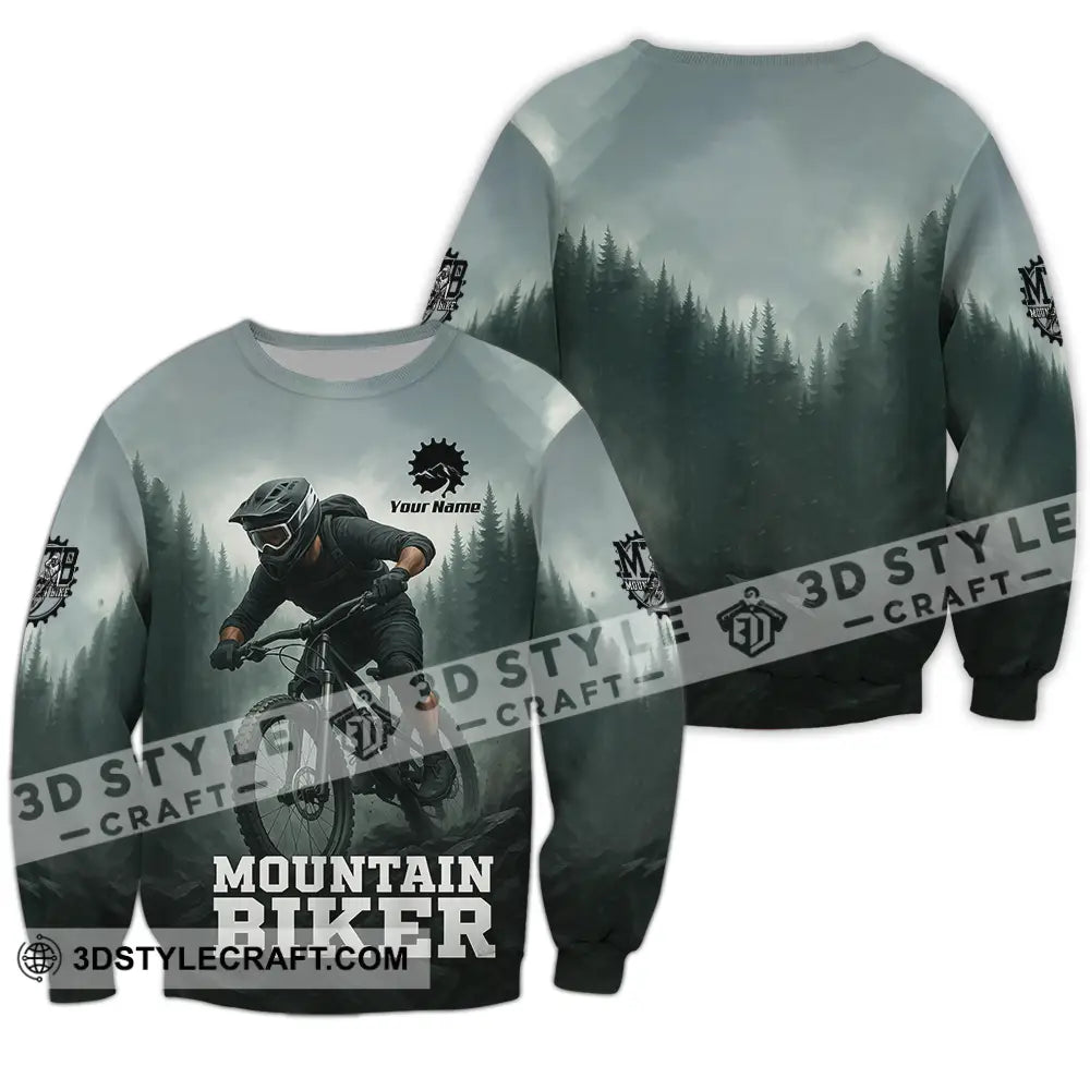 Unisex Shirt - Custom Mountain Bike Shirt Long Sleeve / S T-shirt